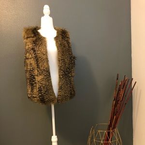 Faux fur vest